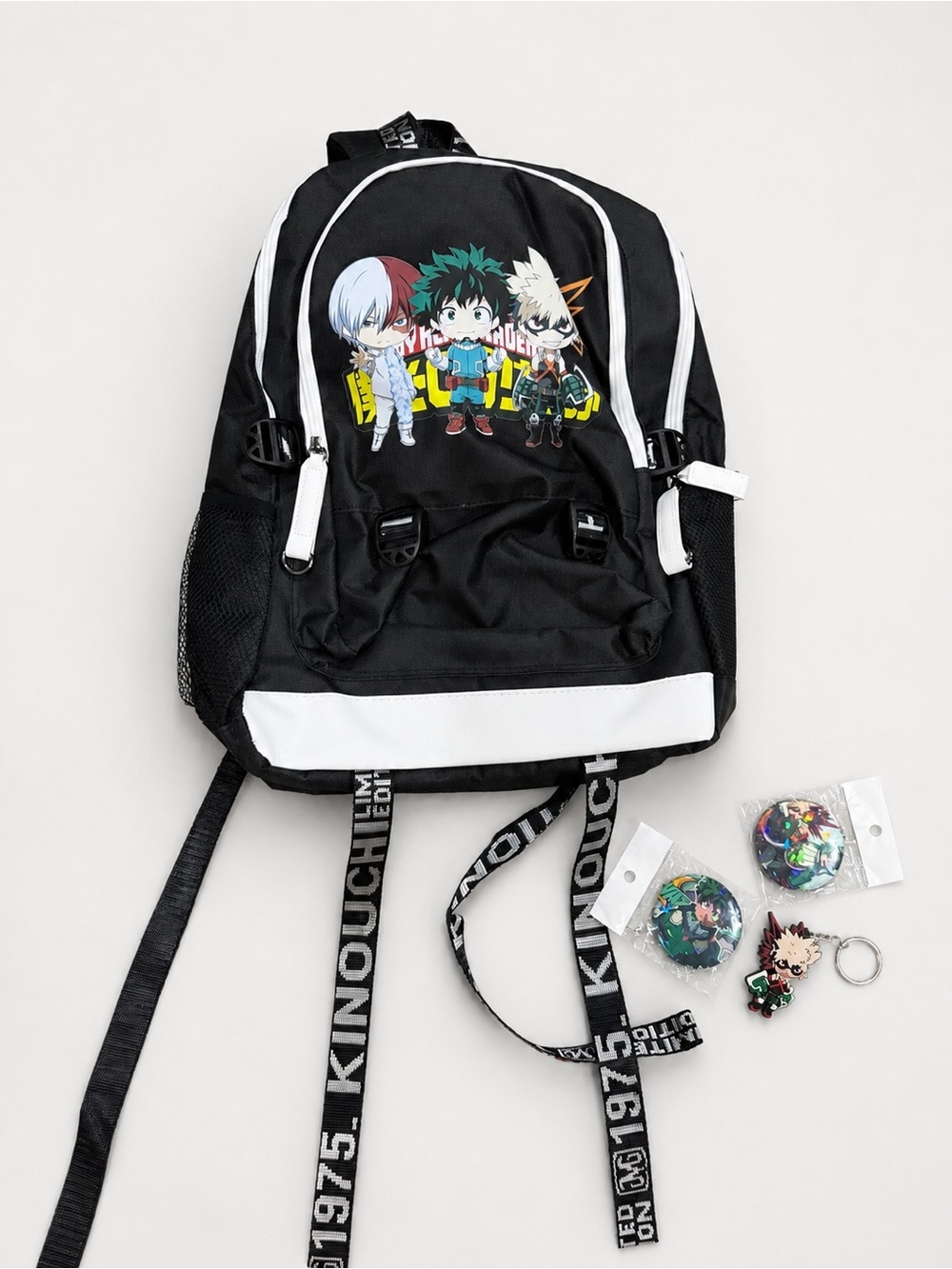 Roffatide My Hero Academia USB Laptop Backpack Bundle